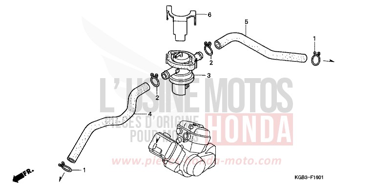 LUFTEINSPRITZSTEUERUNG VENTIL von Shadow VT125C CANDY GLORY RED-U (R101) von 2000